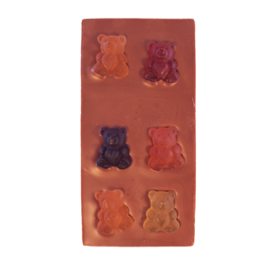 Tafelschokolade mit Gummibären