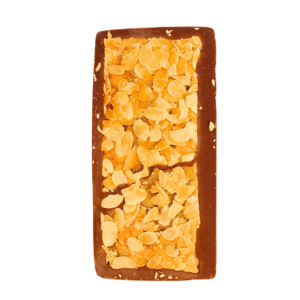 Edle Vollmilchschokolade mit Nuss-Mandel-Florentiner