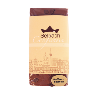 Edle Vollmilchschokolade mit ganzen Kaffeebohnen